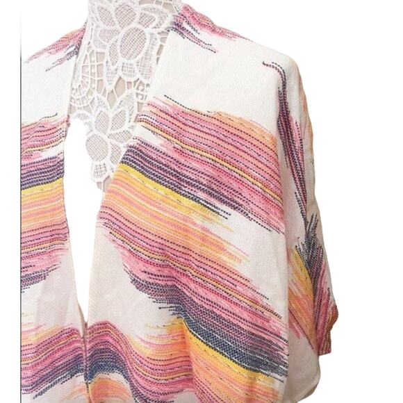 NWT Anthropologie Sunrise‎ Embroidered Kimono Woven Cotton OS $108 - Picture 7 of 14